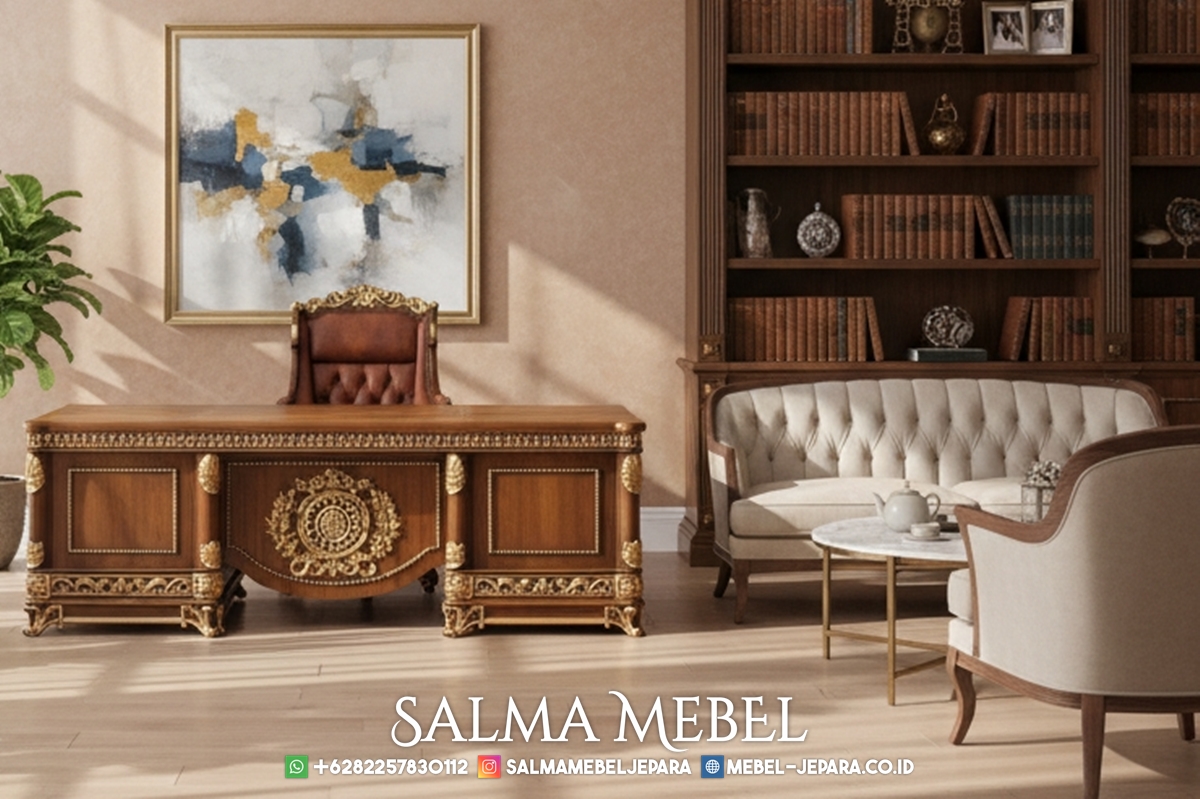 Harga Meja Kantor Jati Klasik Jepara