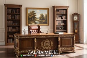 Meja Kantor Jati Klasik Jepara