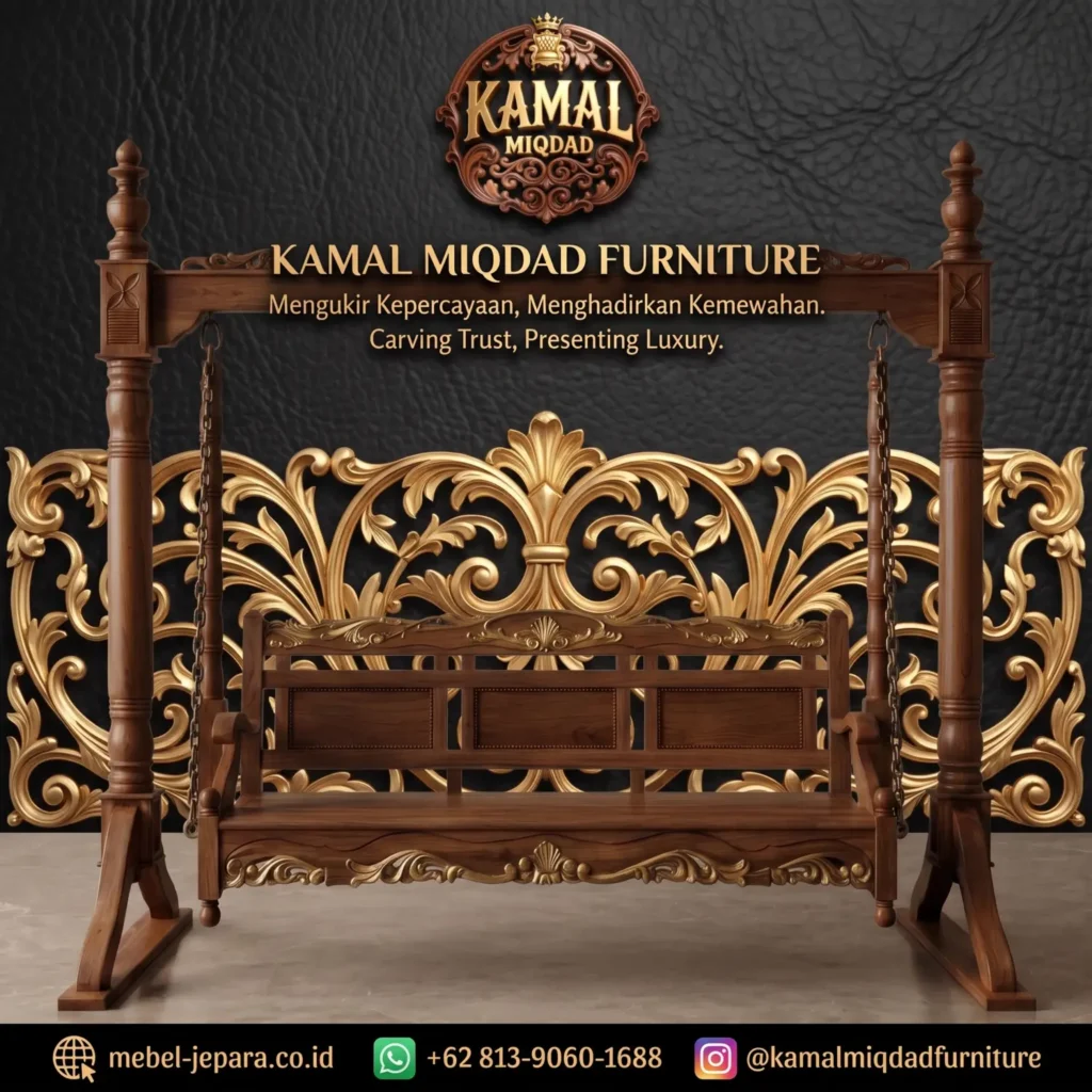 Kursi Ayunan Jati Klasik Mewah