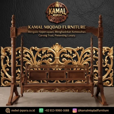 Kursi Ayunan Jati Klasik Mewah