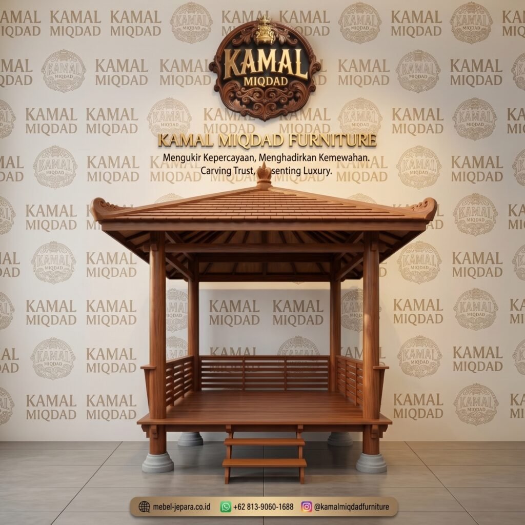 Gazebo Kayu Jati Klasik Mewah Jepara
