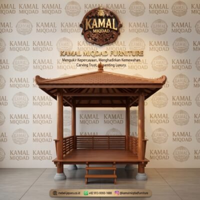 Gazebo Kayu Jati Klasik Mewah Jepara