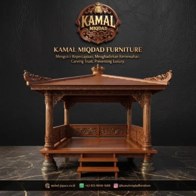 Gazebo Klasik Jati Jepara Minimalis