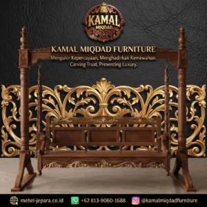 Kursi Ayunan Mewah Jati Klasik Jepara