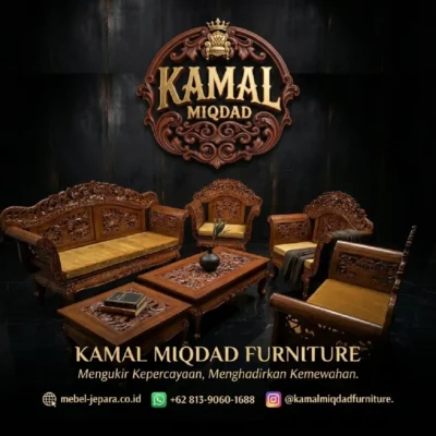 Kursi Tamu Jati Jepara Mewah – Sentuhan Elegan Ruang Tamu Sultan