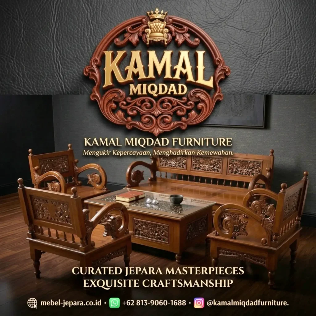 Kursi Tamu Jati Klasik Minimalis Jepara – Sentuhan Mewah Elegan Ruang Tamu