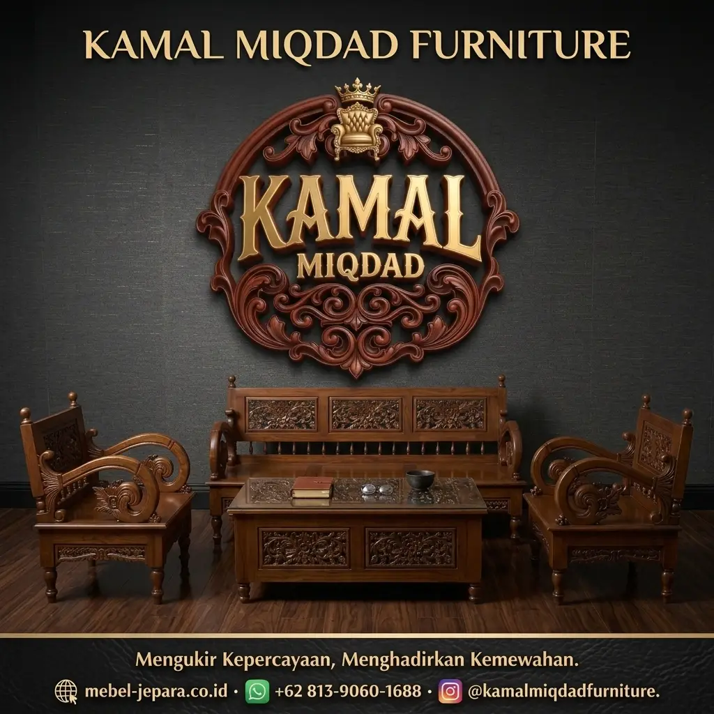 Kursi Tamu Jati Klasik Ukir Jepara