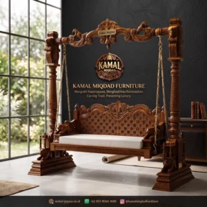 Model Ayunan Kayu Jati Ukir Klasik