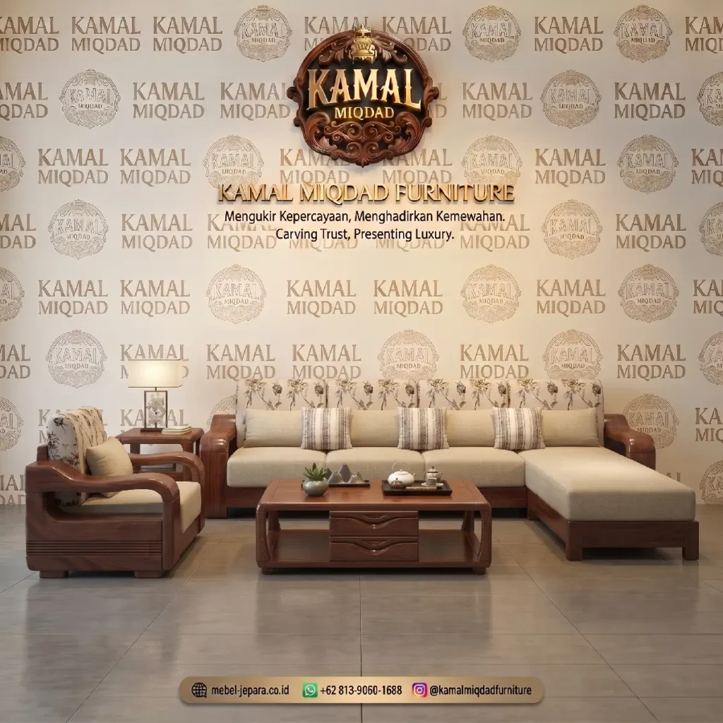 Set Sofa Ruang Tamu Jati Mewah