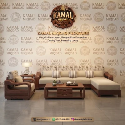 Set Sofa Ruang Tamu Jati Mewah