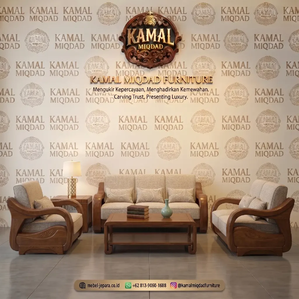 Sofa Ruang Tamu Minimalis Kayu Jati