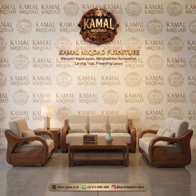 Sofa Ruang Tamu Minimalis Kayu Jati
