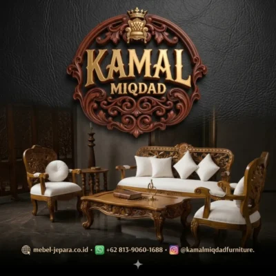 Sofa Tamu Jati Klasik Jepara – Sentuhan Elegan Mewah Ruang Tamu