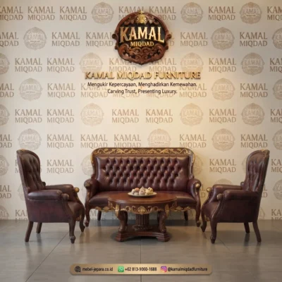 Sofa Tamu Jati Klasik Kraton Solo