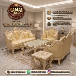 Sofa Tamu Klasik Jepara Terbaru – Sentuhan Mewah Elegan Ruang Tamu Buatan langsung Pengrajin Jepara