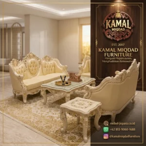 Sofa Tamu Mewah Jepara Terbaru – Sentuhan Klasik Elegan Ruang Tamu