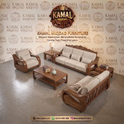 Sofa Tamu Minimalis Jati Premium