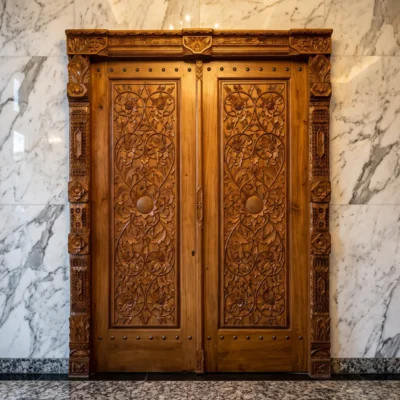 Pintu Rumah Ukiran Jati Klasik Mewah